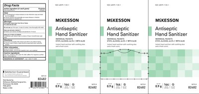 McKesson Hand sanitizer  4-28-20 Label.jpg McKesson - McKesson Hand sanitizer  4 28 20 Label